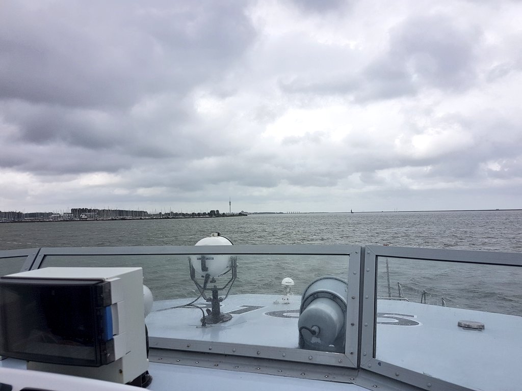 Our summer deployment continues. <a href="/Iamsterdam/">I amsterdam</a>, via #IJsselmeer and #Markenmeer, with <a href="/HMSExplorer/">HMS Explorer</a>. A route very rarely trodden by the <a href="/RoyalNavy/">Royal Navy</a>! (The lakes have a depth of 3-5m!) Arrived in time for #ENGCRO! #SmallShipsBigReach #itscominghome  #1PBS <a href="/CdrMarkHammon/">Mark Hammon</a> @CaptainMFP