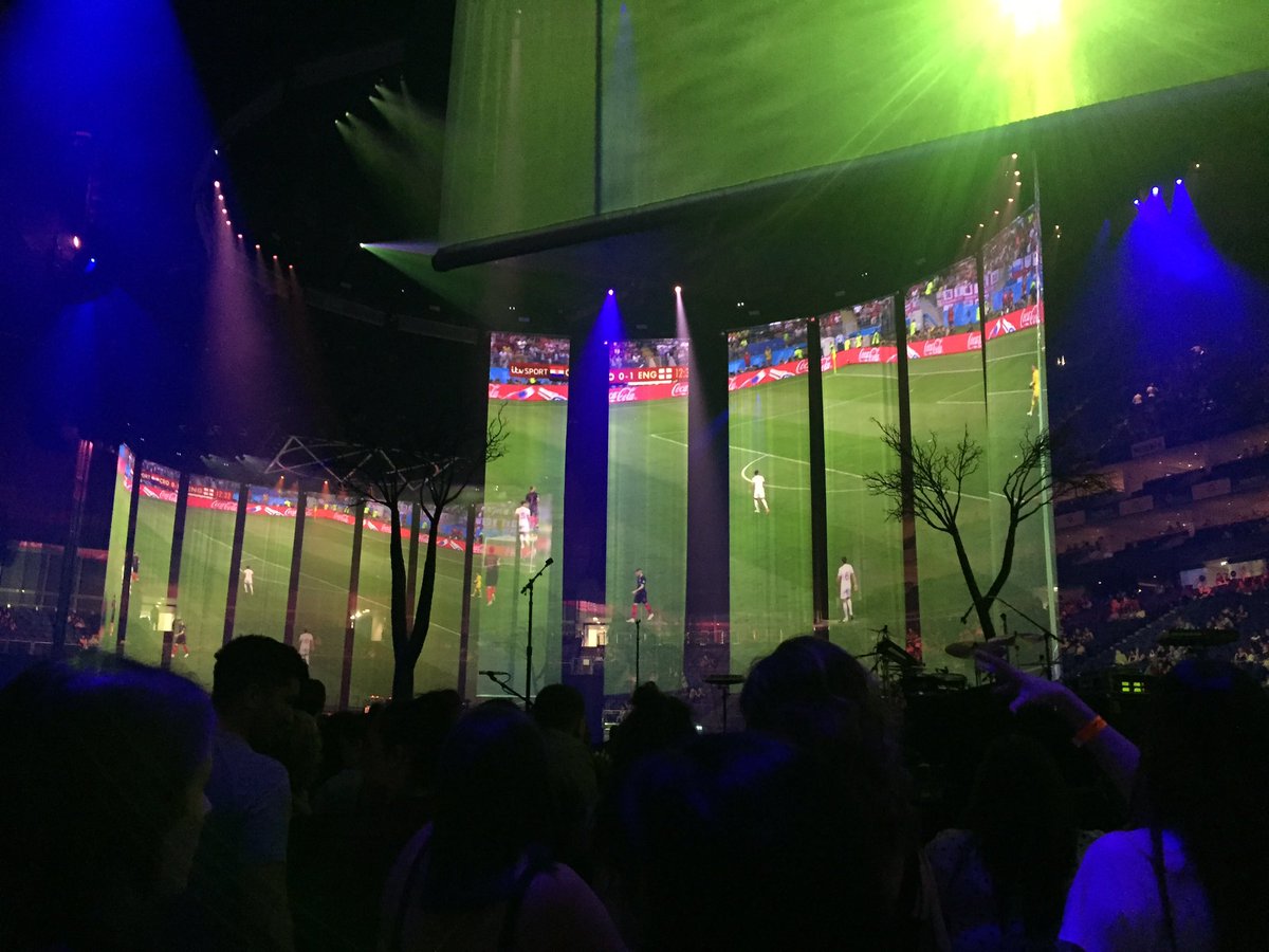 anyachetse's tweet photo. World Cup view from the 02! 🤗 Thanks @jtimberlake ✌🏼 https://t.co/PNmC8a7vr2