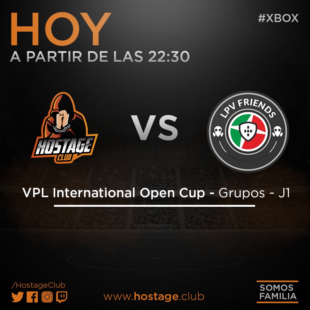 HostageClub's tweet photo. #FIFA⚽️ #XBOX
¡Que empiecen los torneos de verano!
Hoy empezamos con la ronda de grupos, dos partidos contra el mismo rival, en la International Open Cup Summer Edition de @VPLglobal.
⏰ 22:30 - 23:00
🆚 #LPVFriends
#GoHOSTAGE 💪 https://t.co/P6gVWYAVqX