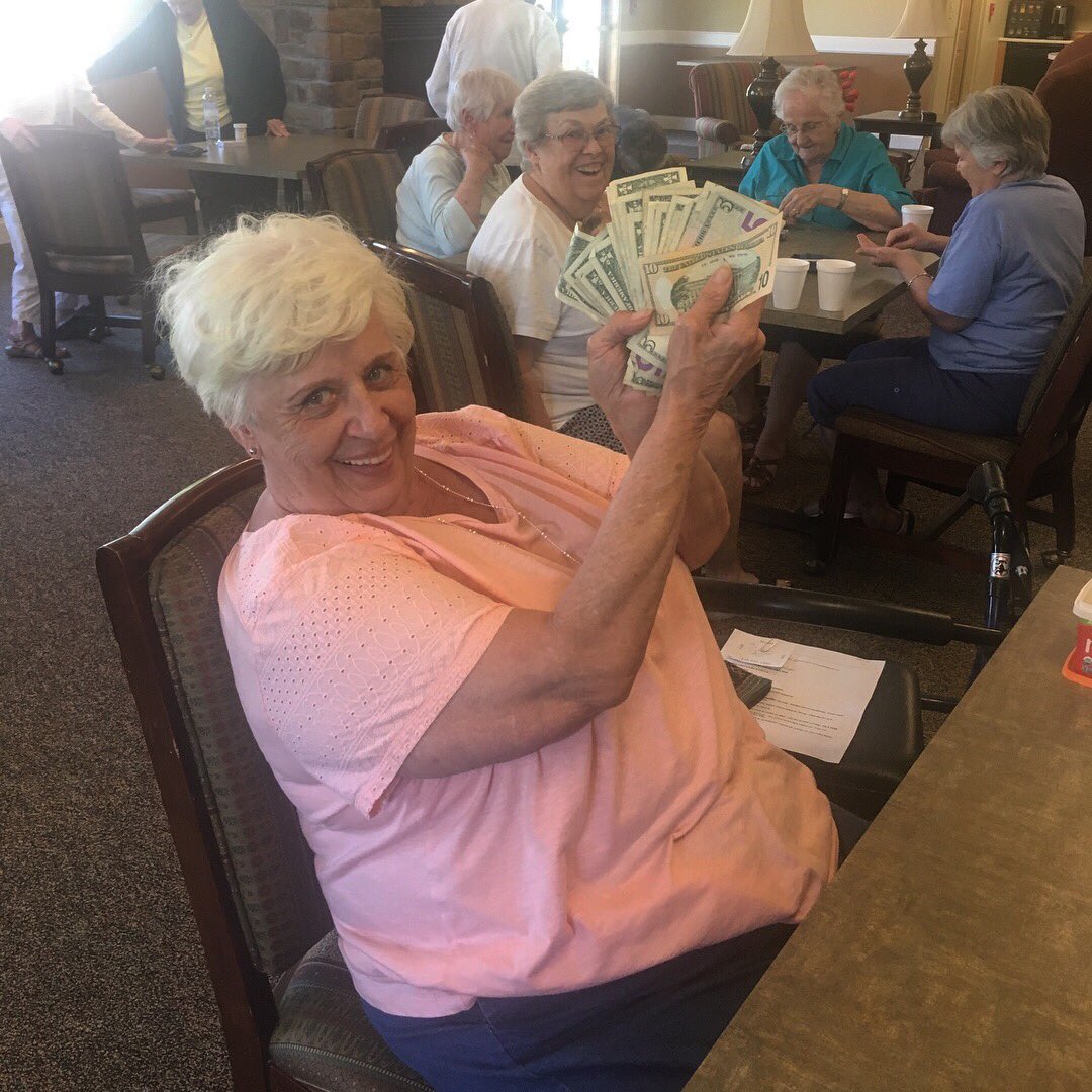 HearthstoneVil's tweet image. Congrats to our many lucky winners at Card Bingo today!! #HSV #seniorliving #cardbingo
