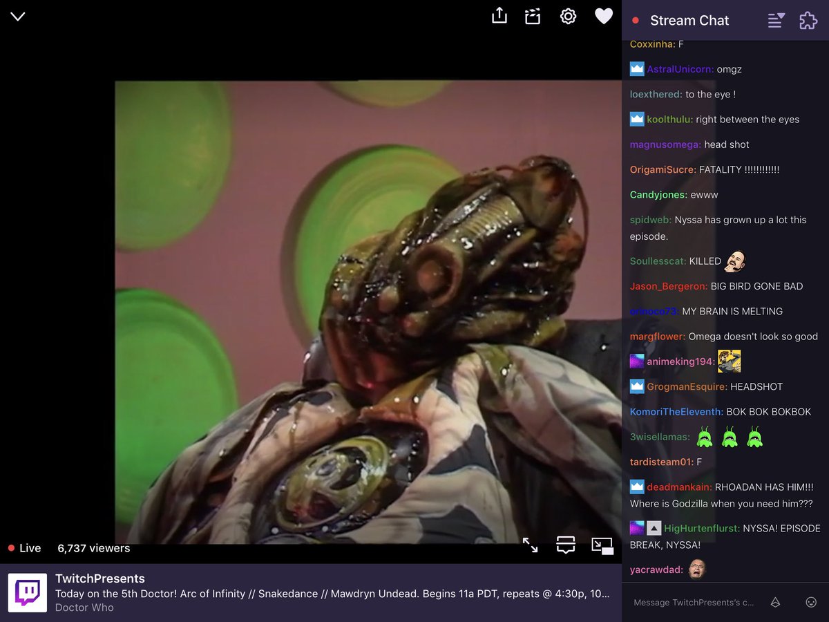 WhoHats's tweet image. Getting irrationally angry at #ArcOfInfinity sat there idly with the sound off as though it’s its fault #Croatia equalised.

#ArcOfInfinity on #DoctorWhoOnTwitch reactions. #DoctorWho #ENGCRO #ItsComingHome #ComeOnEngland⁠ ⁠⁠ ⁠#England #WorldCup⁠ ⁠⁠ ⁠⁠ ⁠⁠