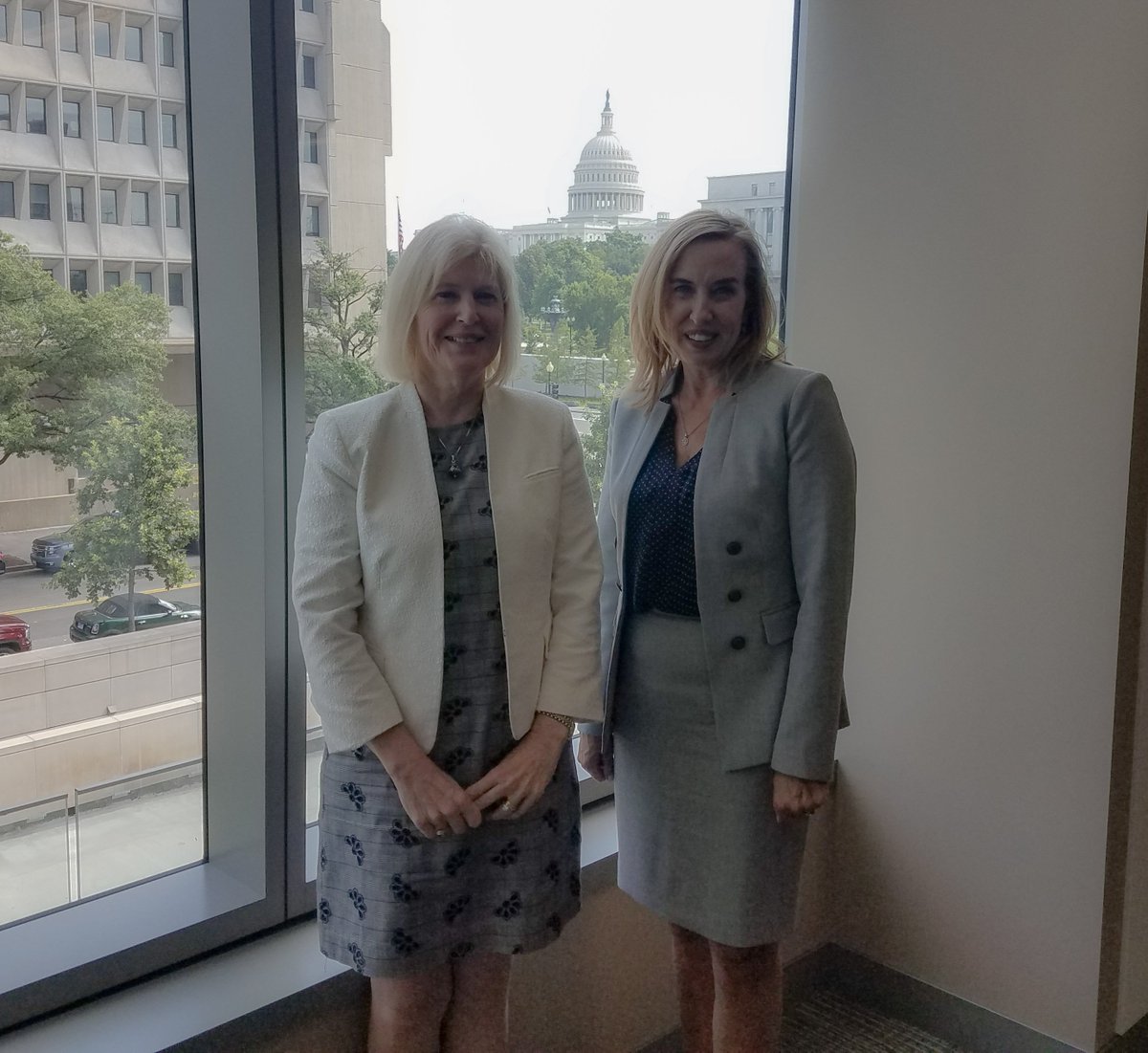 IREM_info's tweet photo. Debbie Prejeant, CPM &amp; Mindy Gronbeck, CPM were in DC today to present at a congressional briefing on how federal policies, like ADA lawsuits, online sales tax, and support animals in multi-family housing, impact real estate. #IREM https://t.co/0D3sTBdGdj
