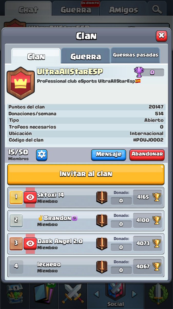VAMOS ULTRA ALL STARS ESP!!!
LEGAMOS Y SEGUIMOS CON FUERZA!
AGRADECEMOS A TODO AQUEL LUCHADOR QUE SE A UNIDO AL EQUIPO Y AYUDARNOS A CRECER, COMO ELLO MUCHAS GRACIAS A @BnjhY204 POR ALLUDARNOS TANTO EN EL EQUIPO, RESPECTO A ESO SERA EL NUEVO CO-LIDER.
Vamo!
Md si te quietes unir