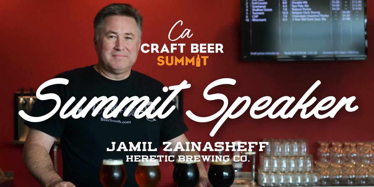 Attention homebrewers! Make sure you are at #CABeerSummit in September to hear Jamil Zainasheff speak about how to advance the quality of your beer ow.ly/jGjR30kAxdU