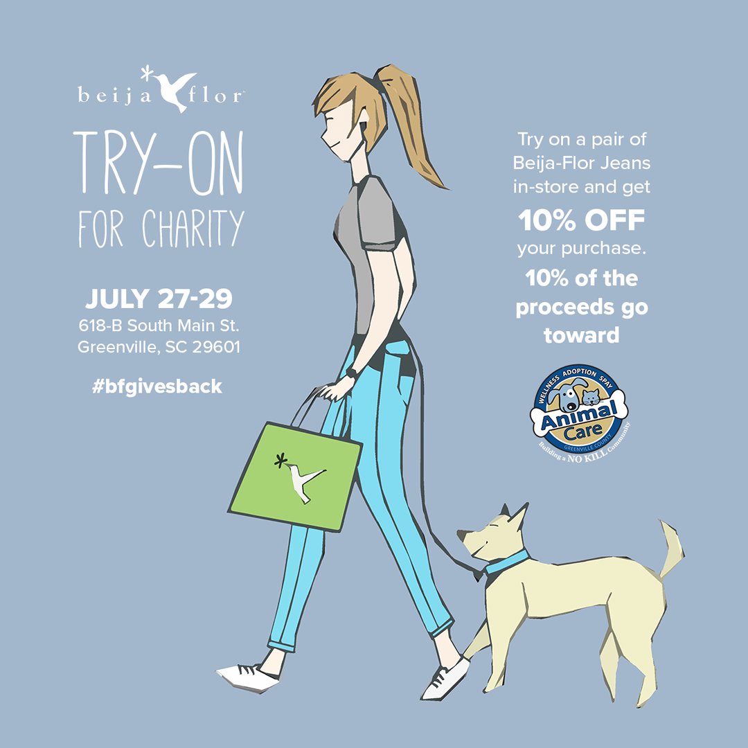 bfjeans's tweet photo. SAVE THE DATE! 
#bfgivesback with @GvlAnimalCare 
Learn more at https://t.co/TV8aMFGm4l https://t.co/3nZYUyEZk3