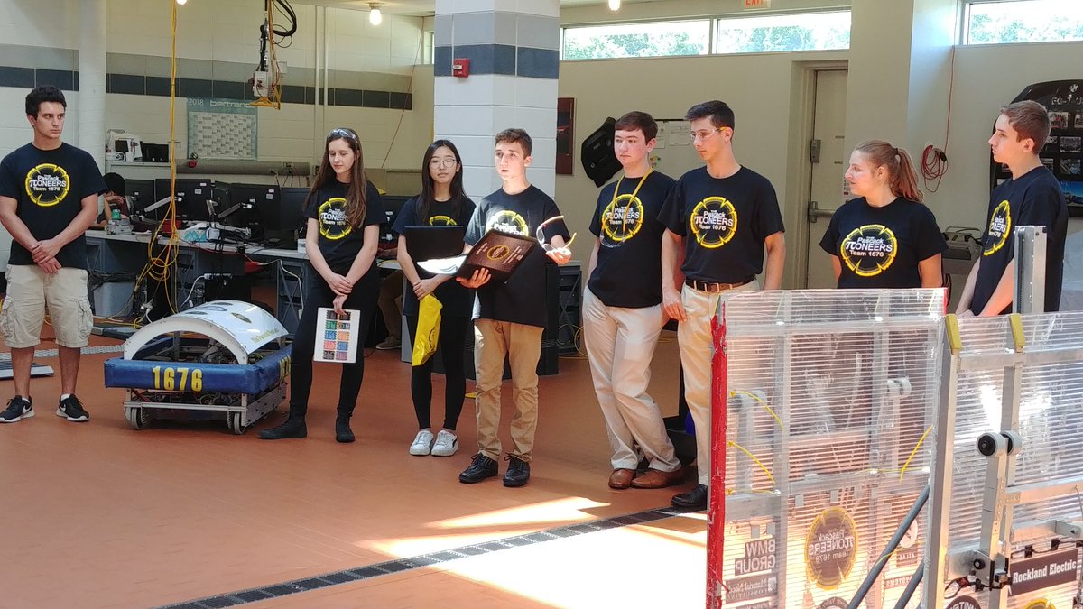 FRCTeam1676's tweet photo. Very thankful for 7 years of sponsorship and mentorship from the BMW Group! As always a wonderful visit to the engineers at NA Headquarters. Thanks to Oliver, Rhonda and Ken for their support &amp; believing in our effort. @pvrhsd @BMWUSA @BMWGroup @FIRSTweets https://t.co/aL1WCmAR5j