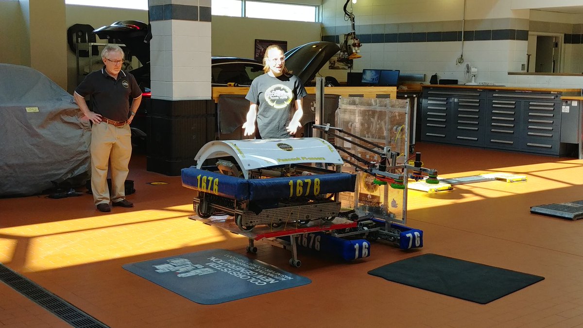 FRCTeam1676's tweet photo. Very thankful for 7 years of sponsorship and mentorship from the BMW Group! As always a wonderful visit to the engineers at NA Headquarters. Thanks to Oliver, Rhonda and Ken for their support &amp; believing in our effort. @pvrhsd @BMWUSA @BMWGroup @FIRSTweets https://t.co/aL1WCmAR5j
