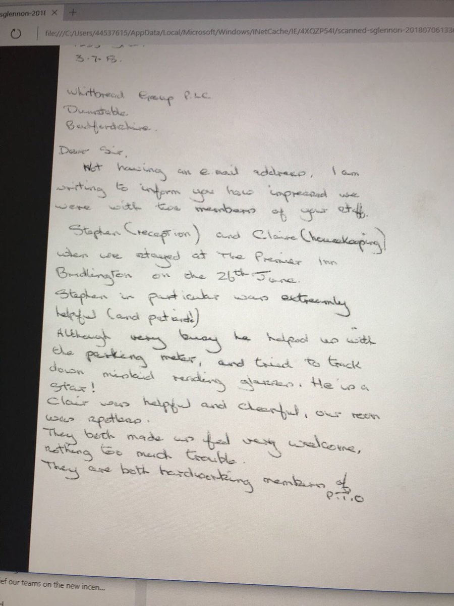 lcj96's tweet image. Job well done, lovely head office compliment for Steve and Claire- well done team 👏🏻 @claire_strand @PSeafront @michaelhunter62 @AndyFr4ncis @SDEBDD #bridsbarmarmy