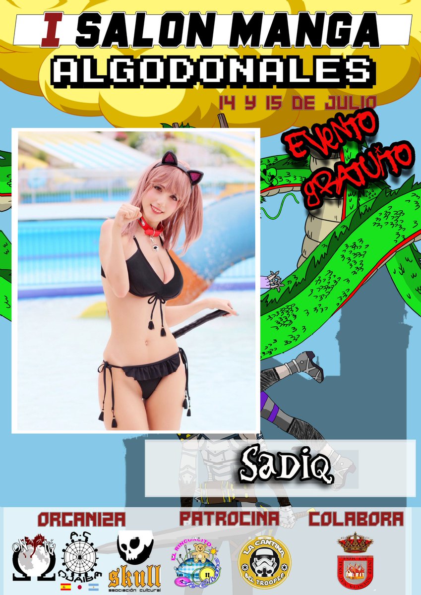 MangAlgodonales's tweet photo. Nuestra segunda cosplayer invitada es @SadiqTaiyou
#salonmanga #cosplay #comcurso #cosplayer #algodonales https://t.co/dhRjrO4GqI https://t.co/7RQPfllwaL