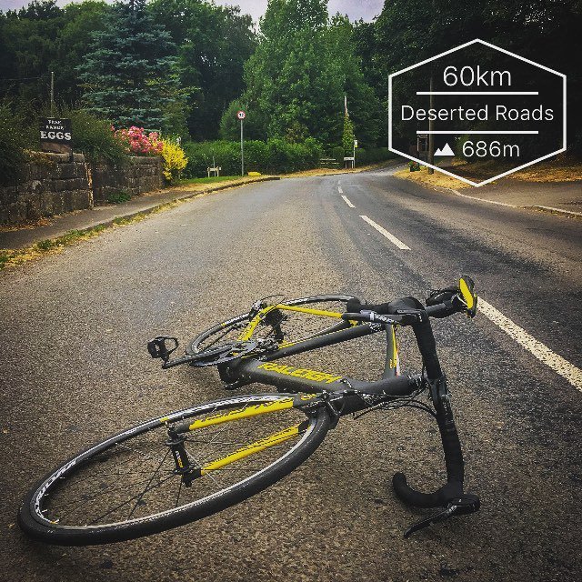 Another_Cyclist's tweet photo. Roads are deserted! It’s amazing! Is something going on this evening? #notwatchingfootball #cyclinglife #cyclist #tourdefrance #tdf #roadcycling #cyclinglife #cyclingshots #velogram #strava #raleighbikes #pearlizumi #cyclingphotos #derbyshire #likechrist… https://t.co/y27vmKkqJm https://t.co/YspIER5vQn