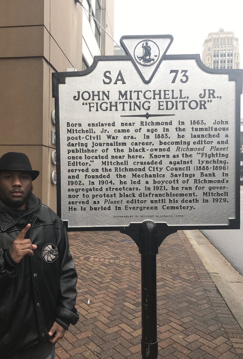 Haki_Shakur's tweet photo. #JohnMitchellJr John Mitchell Jr Born July 11 1863 Enslaved in Richmond VA, Editor, Bank Owner, Revolutionist, Self Defense Advocate, Anti-lynching Crusader Jackson Ward Black Wall Street,
https://t.co/wJeTFHK10d #RVA #RichmondVA #Virginia #History #BlackBanks #blackwallstreet https://t.co/JvdrP9sUsG