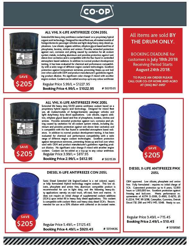 HUGE SAVINGS at any Riverbend Co-op location! For a limited time only you can order Antifreeze by the drum for a great deal! Save $205 when you book it! Booking deadline is on July 18, 2018 and receiving period starts August 24, 2018. Let me know if interested. <a href="/RiverbendCoop/">Riverbend Co-op 🇺🇦</a>