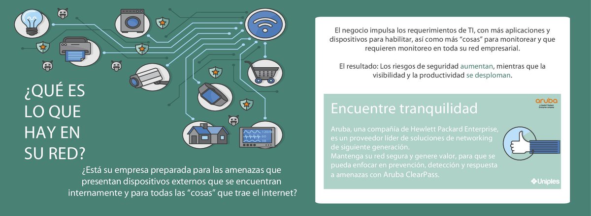 Uniples's tweet photo. Te invitamos a conocer @ArubaNetworks , una compañía de #HewlettPackardEnterprise. Para más información, comunícate con nosotros. #Uniples #Networking #TI https://t.co/FGLM7D0Gjj