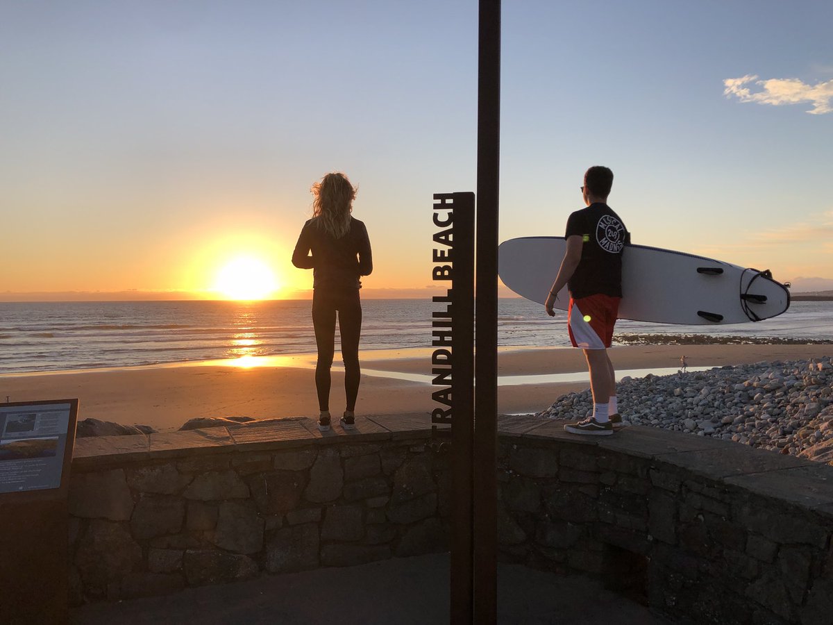 Surf and sun is back <a href="/StrandhillSurf/">Strandhill Surf</a> #strandhillsurf
