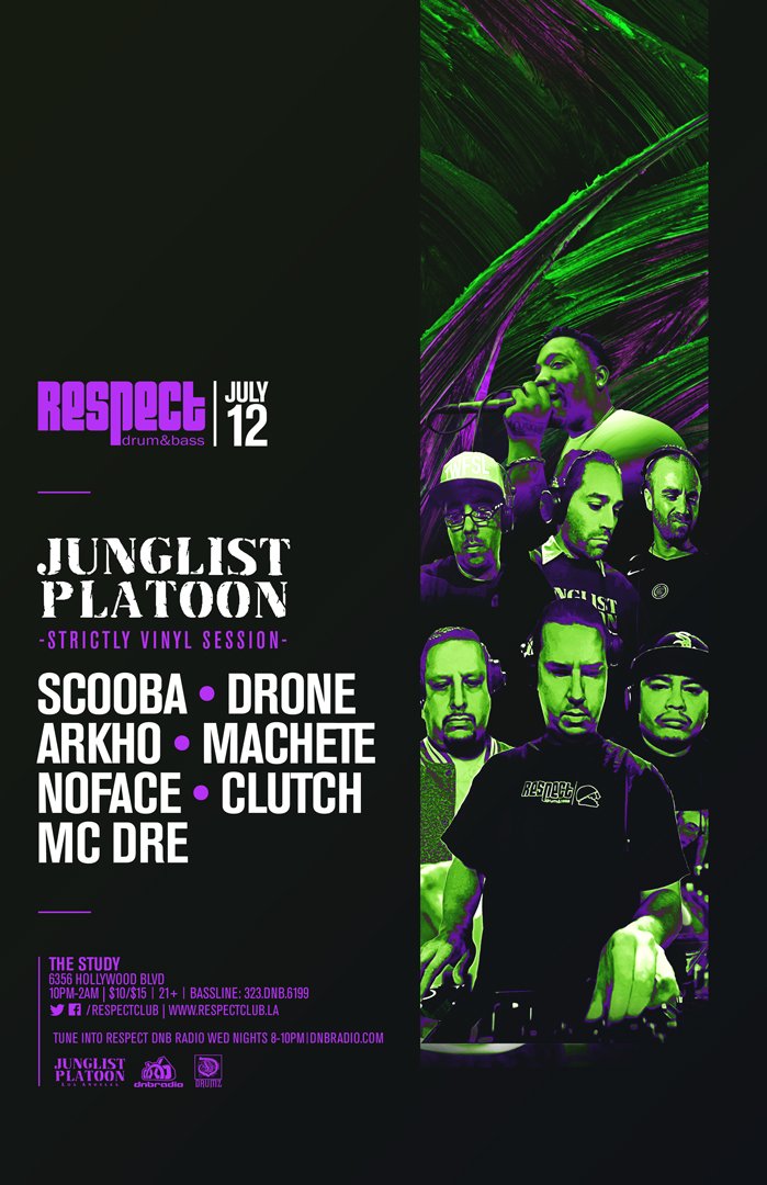 RESPECT Drum & Bass (@respectclub) on Twitter photo #Tomorrow #StrictlyVinylSession : <a href="/JunglistPlatoon/">Junglist Platoon</a> feat. <a href="/ScoobaOne/">Erick Scooba</a> at <a href="/thestudyhwood/">The Study Hollywood</a> Tickets: ticketfly.com/event/1727892 #Tomorrow #StrictlyVinylSession : <a href="/JunglistPlatoon/">Junglist Platoon</a> feat. <a href="/ScoobaOne/">Erick Scooba</a> at <a href="/thestudyhwood/">The Study Hollywood</a> Tickets: ticketfly.com/event/1727892