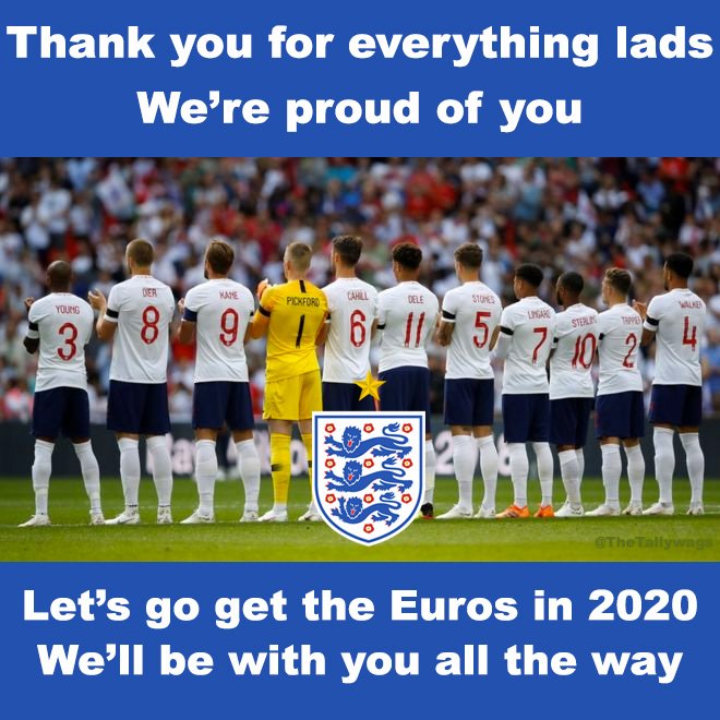 Thank you England

We're all proud of you