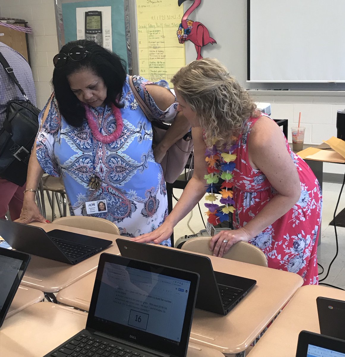 jenniclausen's tweet photo. Thank you FCPS elementary administrators for stopping by to check out the latest and greatest work of our incredible curriculum writing team. #fcpselemmath https://t.co/ssNTRRg6MP