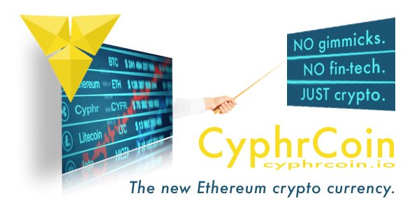 Learn about our <a href="/cyphrcoin/">Cyphr</a> "Honest ICO" and how we differ from the crowd at our website:

cyphrcoin.io/airdrop

#altcoins #ethereum #crypto #blockchain #ico #airdrop #cyphrcoin