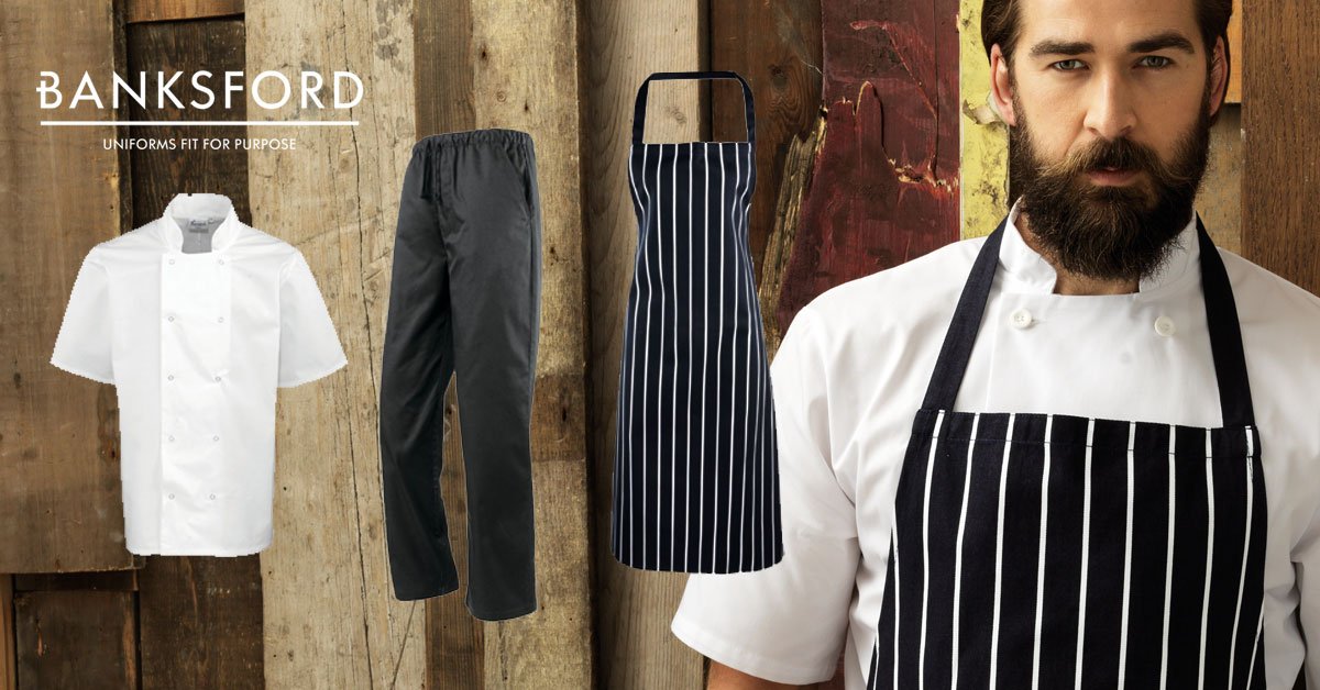 BanksfordUK's tweet photo. Quality Chef Uniforms supplied by Banksford

Uniforms fit for purpose - https://t.co/nPzoUijNFz

#chef #chefs #restaurant #cafe #catering #hospitality #kitchenuniform #chefwhites #cheftrousers #stripedapron #premier #dennys #ukchefs #chefaprons https://t.co/XVKJ02HN2G