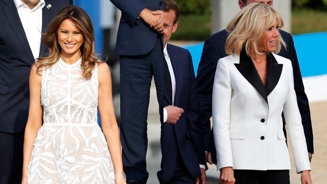 Uzivatel Vogue Runway Na Twitteru In Belgium Brigitte Macron And Melania Trump Are Style Opposites But With A Similar Message Https T Co Ydkk0il7ms Https T Co 9mhlsinynq