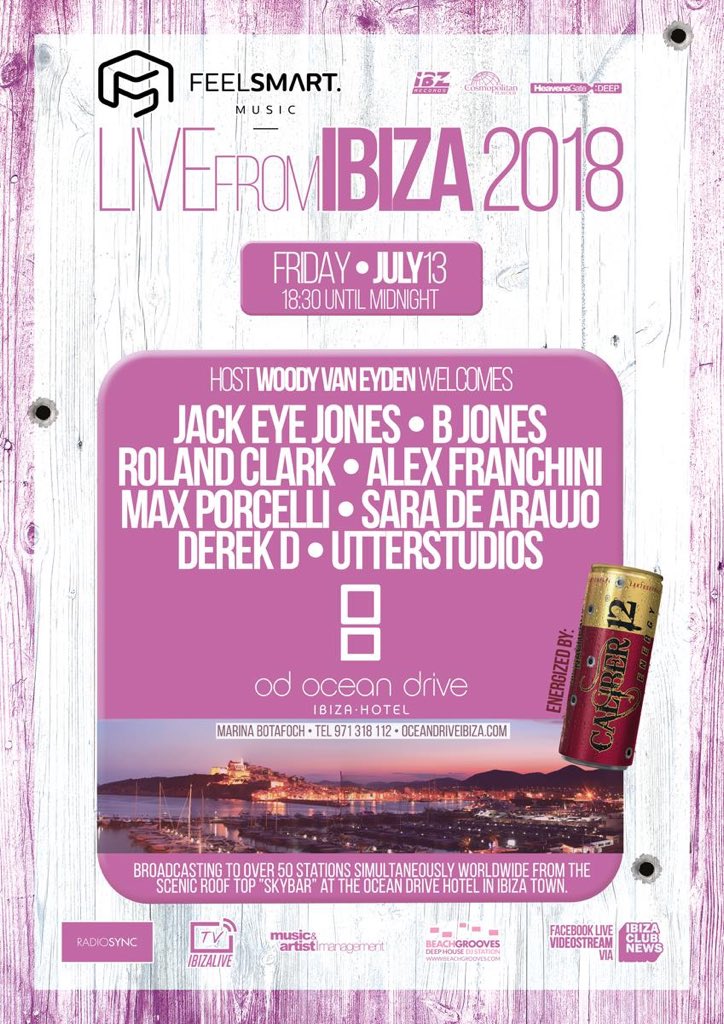 Yasssss #livefromibiza FRIDAY 13/7 @  @ODoceandrive #ibiza <a href="/WoodyVanEyden/">Woody van Eyden</a> <a href="/jackeyejones/">Jack Eye Jones</a> <a href="/rolandclark/">rolandclark aka jesusjackson</a> <a href="/AlexFranchiniDj/">Alex Franchini / Livecat7</a> <a href="/MaxPorcelli/">Max Porcelli</a> <a href="/saradearaujodj/">Sara de Araújo</a> #derekd <a href="/utterstudios/">utterstudios</a> <a href="/BeachGrooves/">BeachGrooves Station</a> SAVE THE DATE !! 🔝🎵 #housemusic