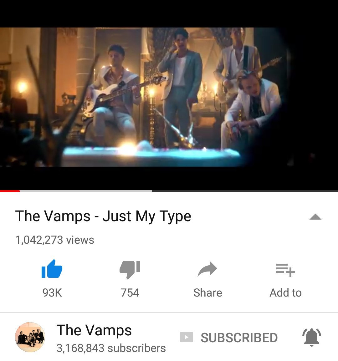 McVeyUpdatesPL's tweet photo. Maybe it's not coming home but hey, #JustMyTypeVideo has 1 million views! ๐โค
@TheVampsband @TheVampsJames https://t.co/O765HnjWgE