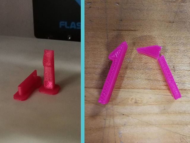 creativeeng's tweet image. Engineer&apos;s Guide: When 3D printing snap hooks, orientation matters! Try to arrange your part so the printer outlines the whole profile of the snap in each layer, NOT a cross section! #engineersguide ift.tt/2KNb8Ax