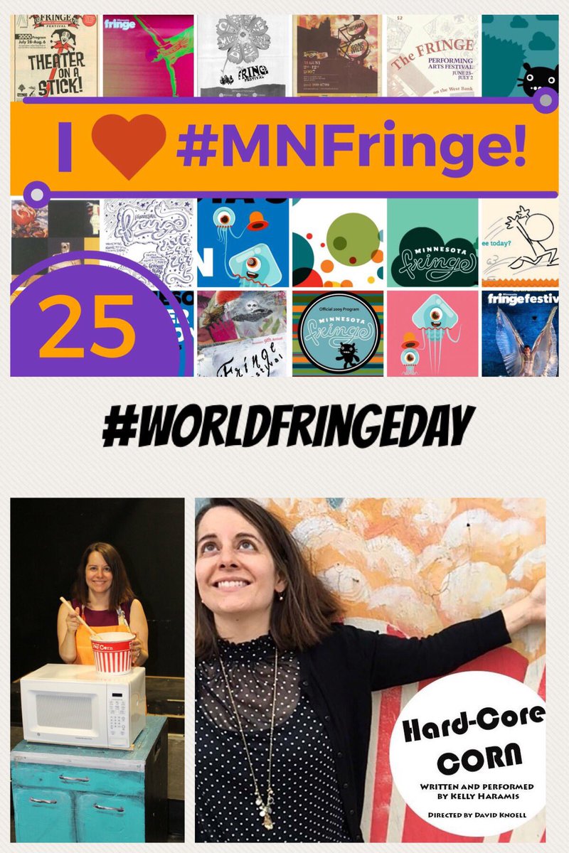 kharamis's tweet photo. It's #WorldFringeDay! I love fringes because they are a great way to showcase everything from one-person shows to magic to large-cast musicals. I'm excited to make my Minnesota debut at the #mnfringe with Hard-Core CORN at the Strike Theater, August 3-11!
#hardcoreCORN https://t.co/6Vxf3GD2Mq