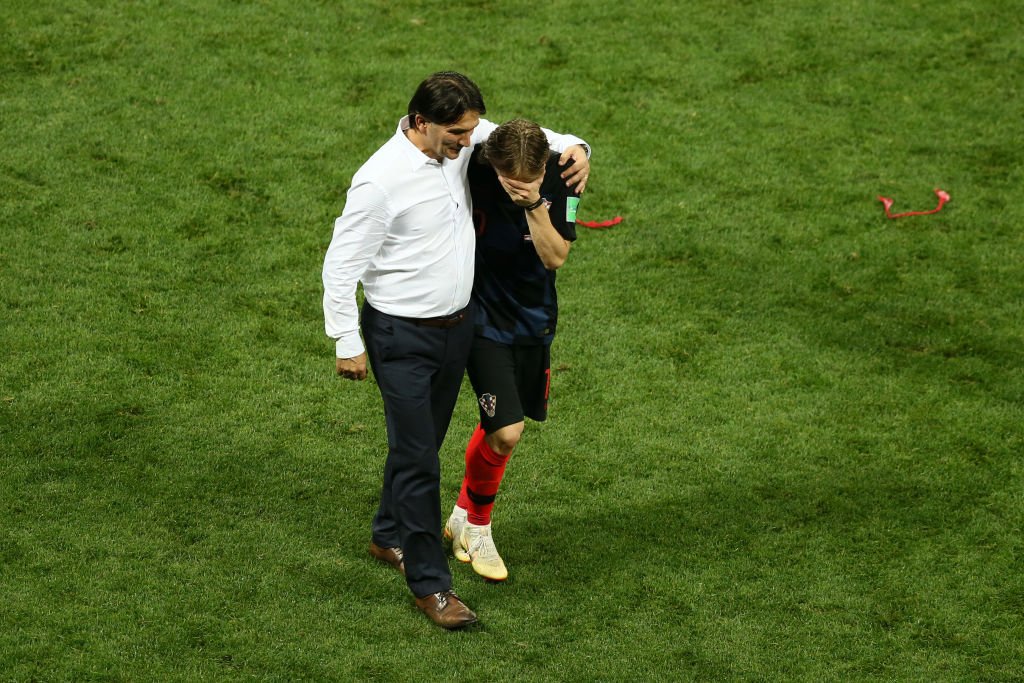 FootballFactly's tweet image. When he was 6, his grandfather was shot dead.  

His family became refugees, in a warzone.

He grew up to the sound of grenades exploding

Coaches said he was too weak and too shy to play football

Today, Luka Modric just led Croatia its first ever #WorldCup final.

Tears of joy!