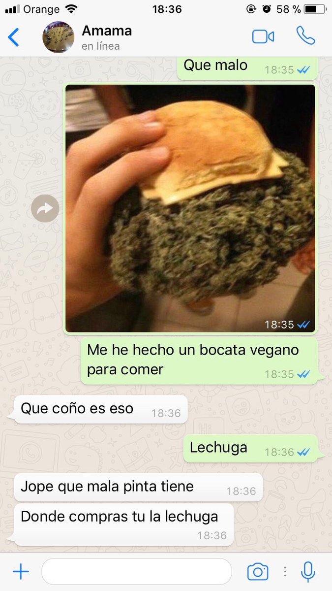 ha merendar un bocata vegano :P