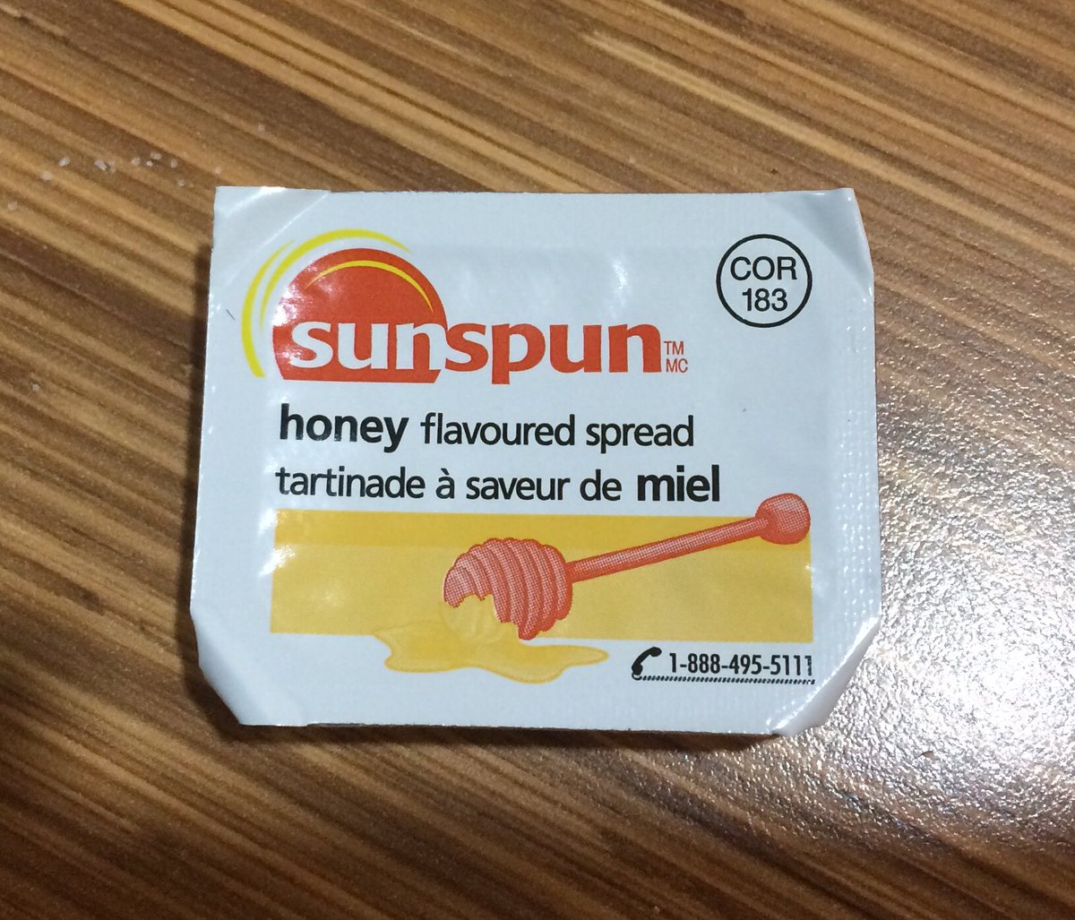 TylerCalver's tweet photo. When did we get to a point where companies stopped packaging #honey and replaced this all natural sweetener #honeyflavouredspread why would you do this #Sunspun why ? https://t.co/zFq8eKEfX7
