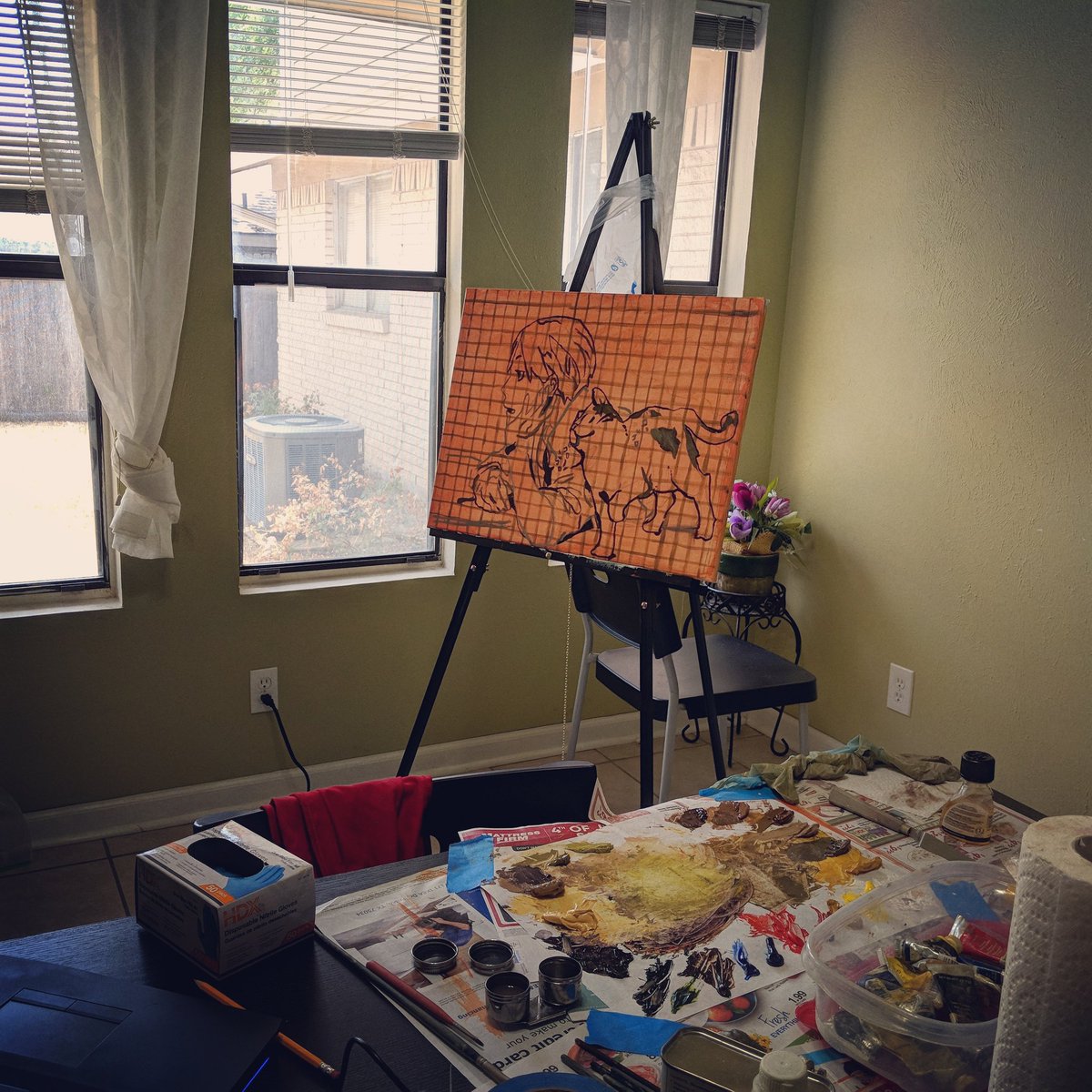 #WIP #painting Hatano from Joker Game