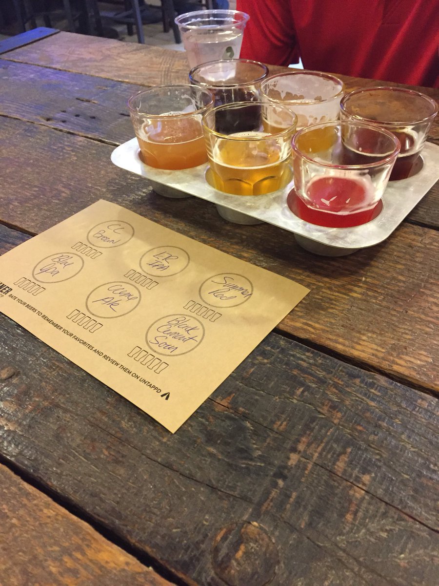 Flight at Miner brewery