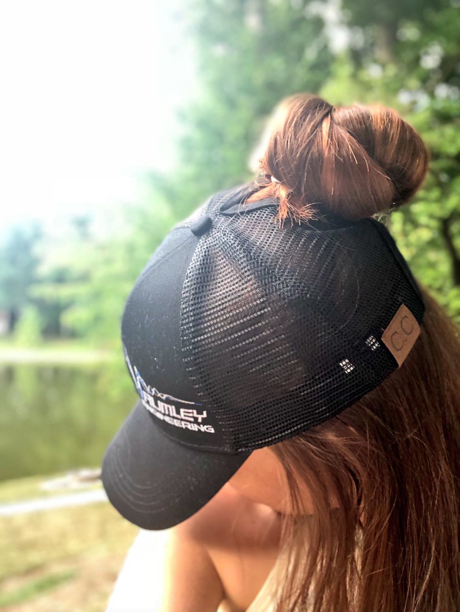 jacqbrush's tweet photo. Girlssssss look what I got in! CC messy bun/pony tail hats! Available in black and blue, I’ll get them on the website tonight. If these go well we’ll get some longhorn ones made up too! https://t.co/StEDMwEcG3