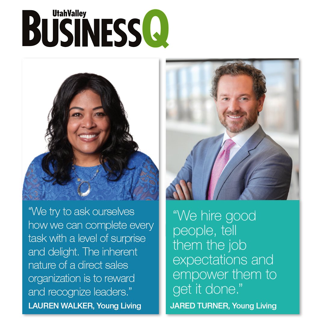 youngliving's tweet photo. Have you checked out the latest edition of @UVBizQ? Our President & COO, @jaredsturner, and Chief Supply Officer, @Zalt152Walker, were featured. Click here for more: https://t.co/obylmHuWVK #yleo https://t.co/ec0IDMgg8z