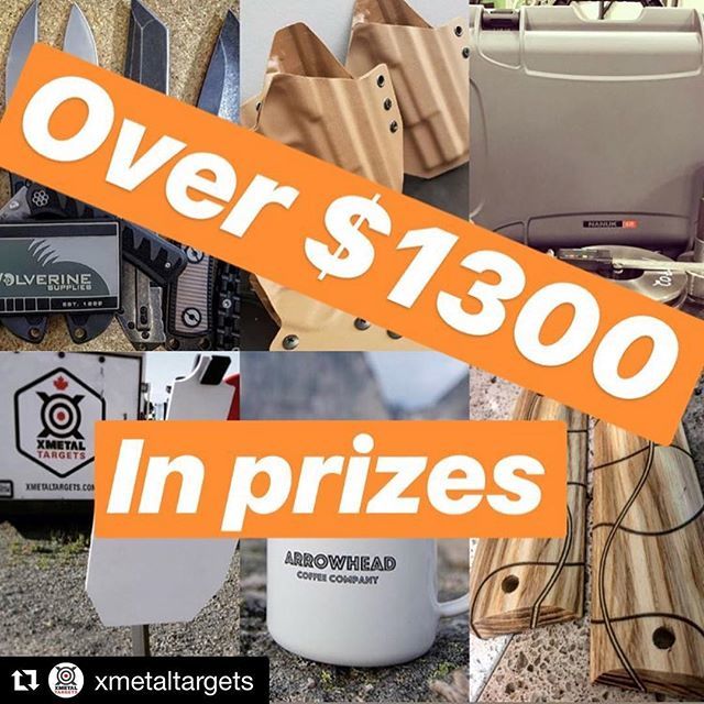 ActionClose's tweet image. Get in on this giveaway. Tons of great Canadian content and product suppliers! 
#Repost @xmetaltargets
・・・
WIN! WIN! WIN!
•
Draw date Friday 13th •
PRIZES INCLUDE •
🍁
Holster - Grips - Nanuk Case -
$250 towards XMetal Targets - Coffee - Pigeon mo… ift.tt/2m8yvG6