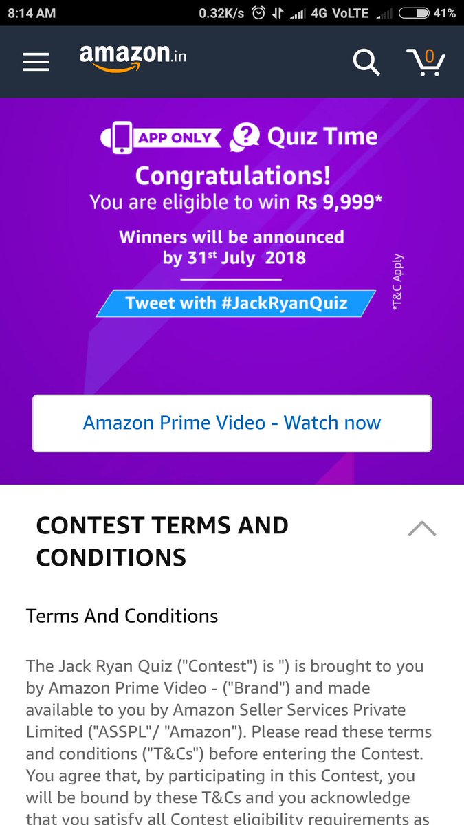 khadar_khan's tweet photo. Waiting #JackRyanQuiz @amazonIN https://t.co/bxhpSpulBH