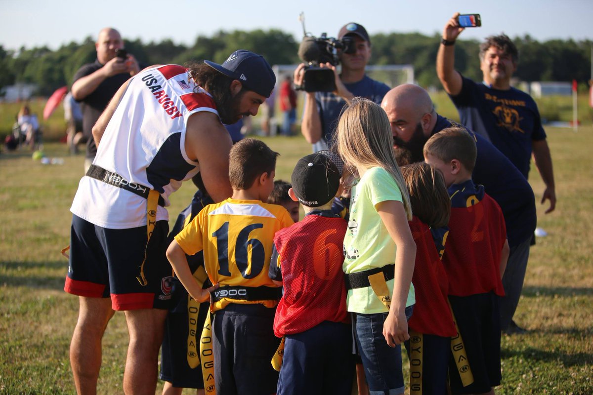 What a sensational pleasure, to have Mr. <a href="/NateEbner/">Nate Ebner</a> join kindergartners for some flag rugby at Wednesday night practice yesterday evening. This kind of community give-back makes such a difference. Thanks so much for coming out, Nate!