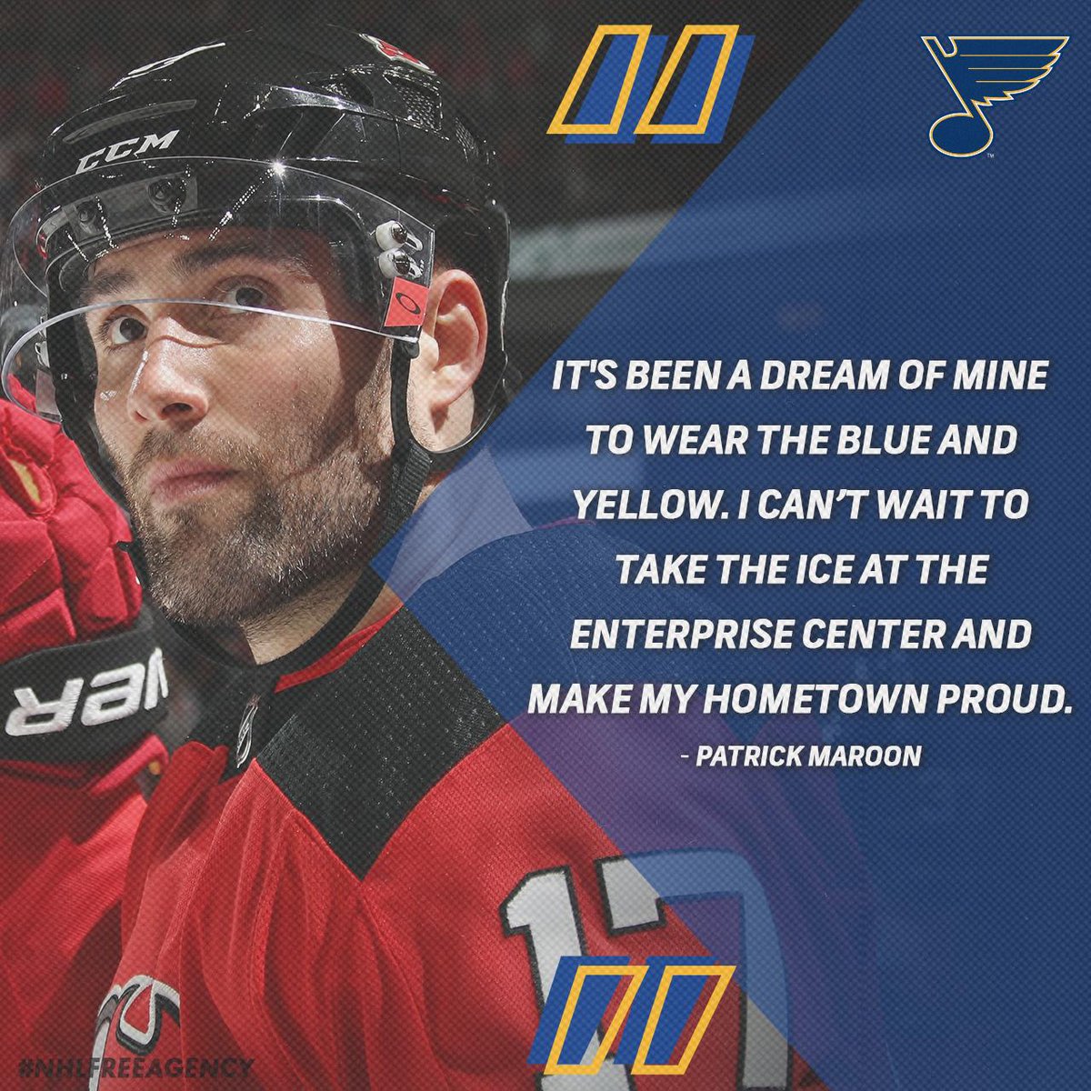 It's going to be one big homecoming for <a href="/patmaroon/">Pat Maroon</a> and company. 🙌