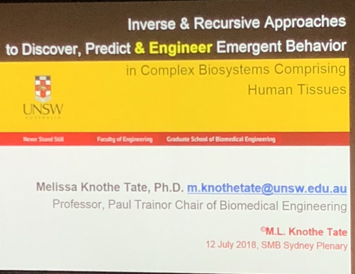 Final day of <a href="/SMB2018/">SMB2018</a> getting kicked off with Plenary speaker Melissa Knothe Tate #smb2018