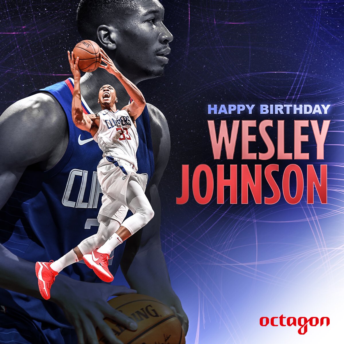 Happy Birthday to Guard/Forward Wesley Johnson!     