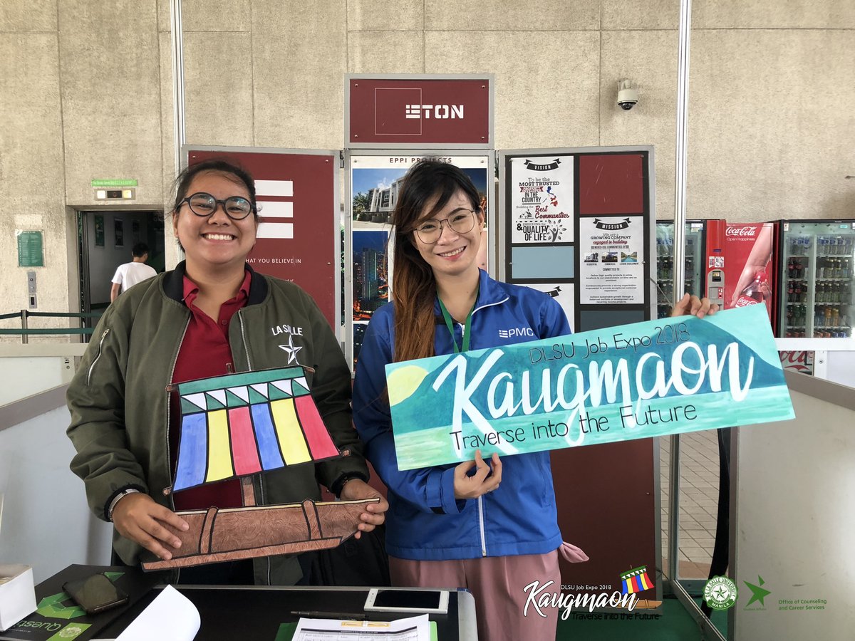 Dlsu_Occs's tweet photo. Lasallians! Thank you for joining us yesterday at the Job Expo!
More companies can't wait to Traverse Into the Future with you later!
To view the list of companies, click here: https://t.co/rx6KvOjQRn
#Kaugmaon #TraverseIntoTheFuture #DLSUJobExpo2018 https://t.co/ett1oqjNGf
