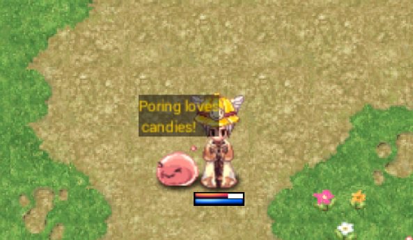 CM_Varitas's tweet photo. In DOTRO we have these adorable Poring Pets!  That apparently loves candies. :) #DOTRO #Ragnarok #MobileGame #AllAmericanPetPhotoDay https://t.co/ESkIlHyhFU