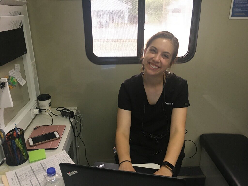 OKDF's tweet photo. We spent today at Neighbors Along The Line working on smiles! Huge thank you to OU College of Dentistry’s fourth year students Alicia and Cama for working alongside our team, Dr. Jones, Danielle, Rachel and Sara! https://t.co/MHNBfXSNfu