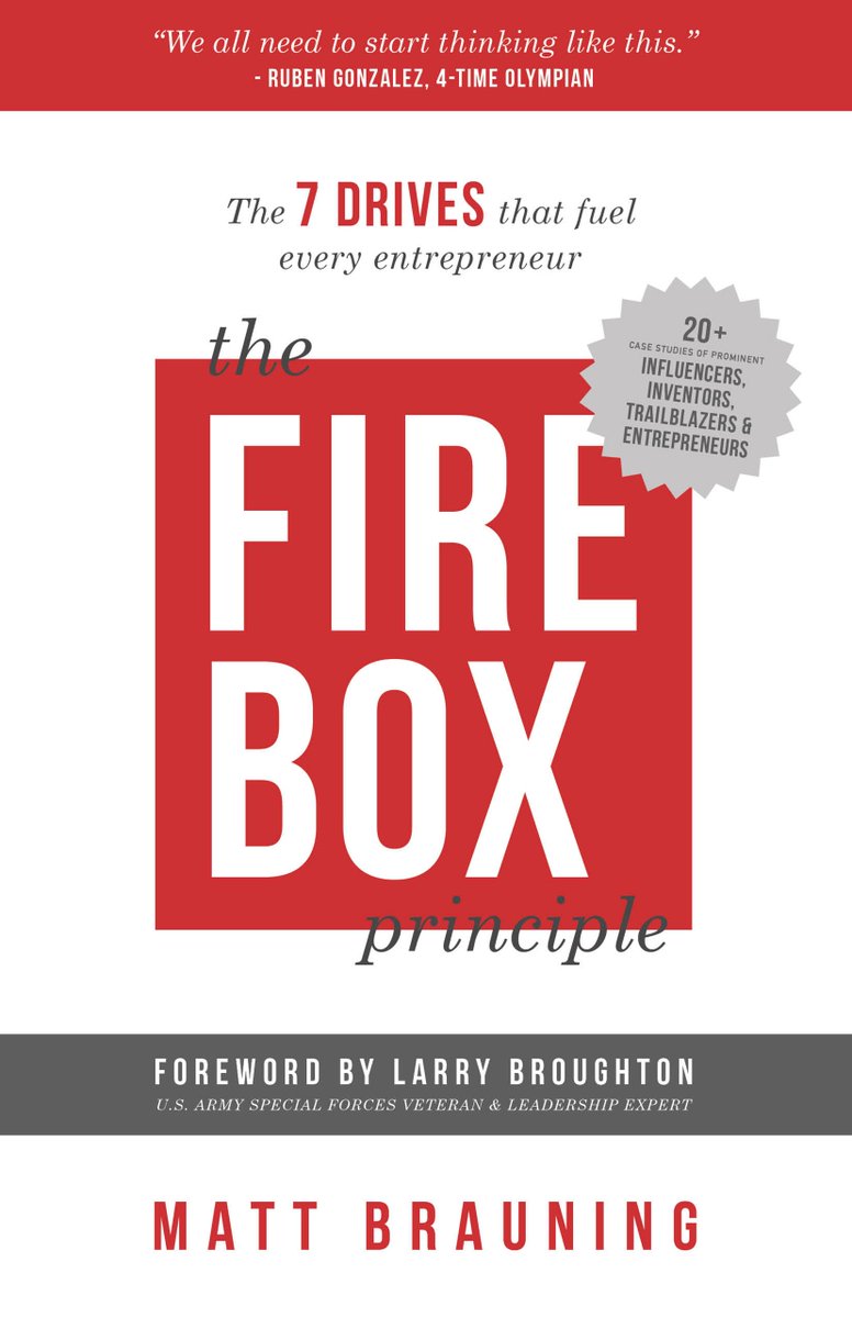 McLinked's tweet photo. Entrepreneurs &amp; biz owners! My biz mentor, @MattBrauning, is releasing his new book, The Fire Box Principle, this Friday, July 13. It deep dives into the 7 drives that fuel every successful entrepreneur. I pre-ordered my e-book today for 99 cents at https://t.co/sIlRIAfKtd GO! https://t.co/FVTtp0PSkJ