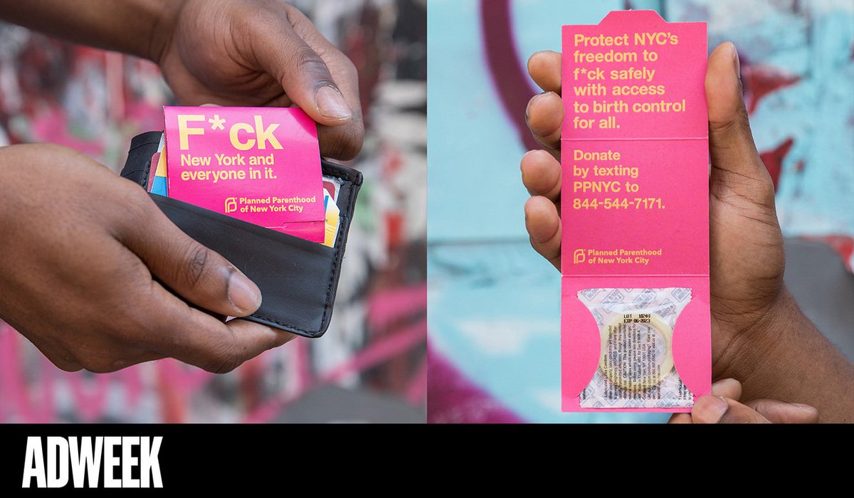 BBH_USA's tweet photo. Planned Parenthood Wants to Protect Your ‘Freedom to F*ck’ With New Fundraising Effort https://t.co/ehRpMN9FrQ #freedomtofck #istandwithpp #weareunstoppable #PowerOfPink #nyc #newyork #ppnycaction #ppnyc #plannedparenthood #donate #adweek https://t.co/G9rCzRpxqW