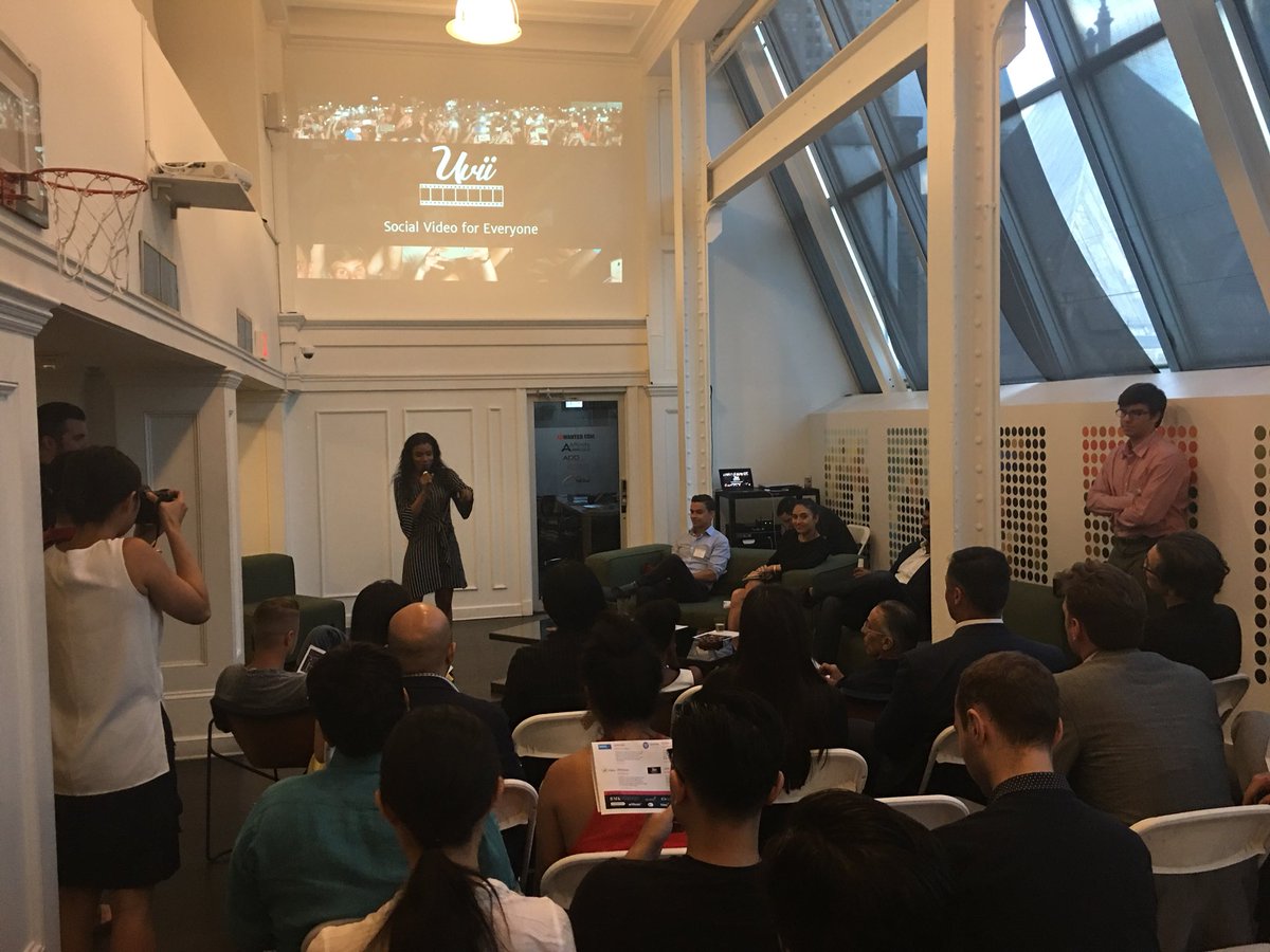 ventureoutny's tweet photo. Our third startup Uvii is next! Excited to hear the awesome #pitch from her! #VentureOutEdtech #NYUStartEd https://t.co/1eH8JxpYkV