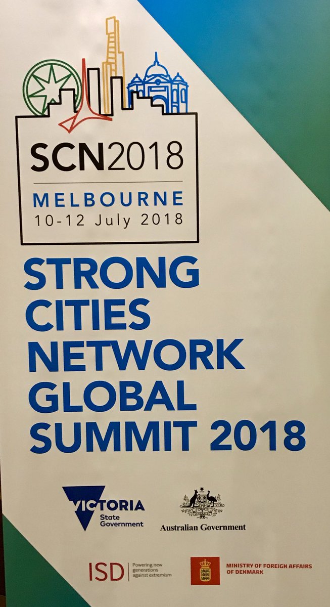 AdamRavnkilde's tweet photo. @RosandEric: Participation of Ministry of Municipalities of #Jordan #MoMA at @Strong_cities Global Summit in Melbourne #SCN18 alongside Indonesian, Swiss and Kenyan colleagues demonstrates growing recognition of role of local level actors in preventing violent extremism #PVE https://t.co/WdQBFh88JC