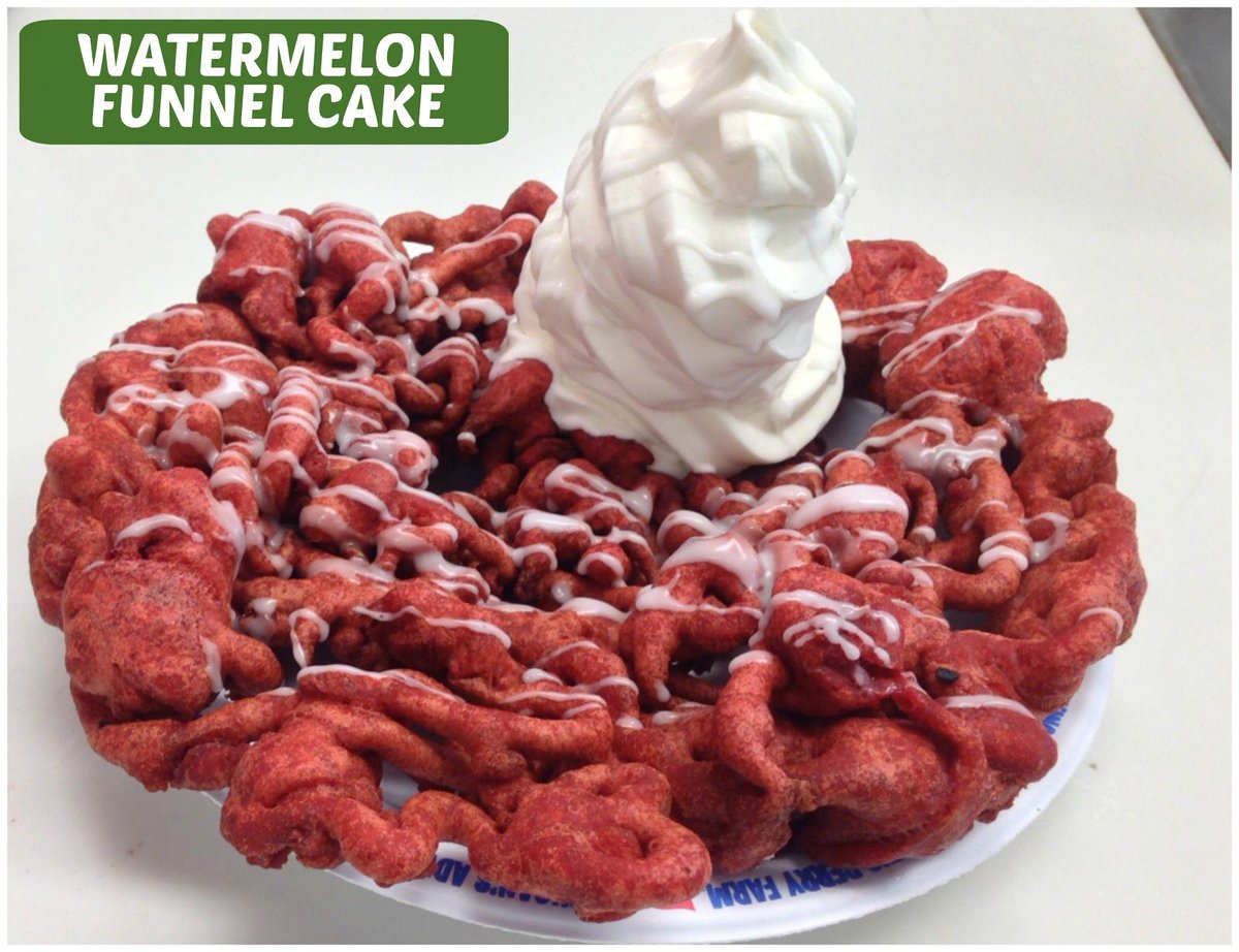 Watermelonfest's tweet photo. Tag some who needs to try a watermelon funnel cake.

#losangeles #sanfernandovalley #LAevents#LAfestivals #socalevents#2018WatermelonFest #socal #sfv #818 https://t.co/0zD9cDBJ6b