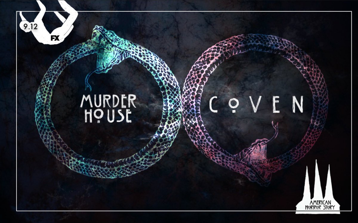 ahsnews_feed's tweet image. • MUЯDER HOUSE X CӨVEN • #AHS8